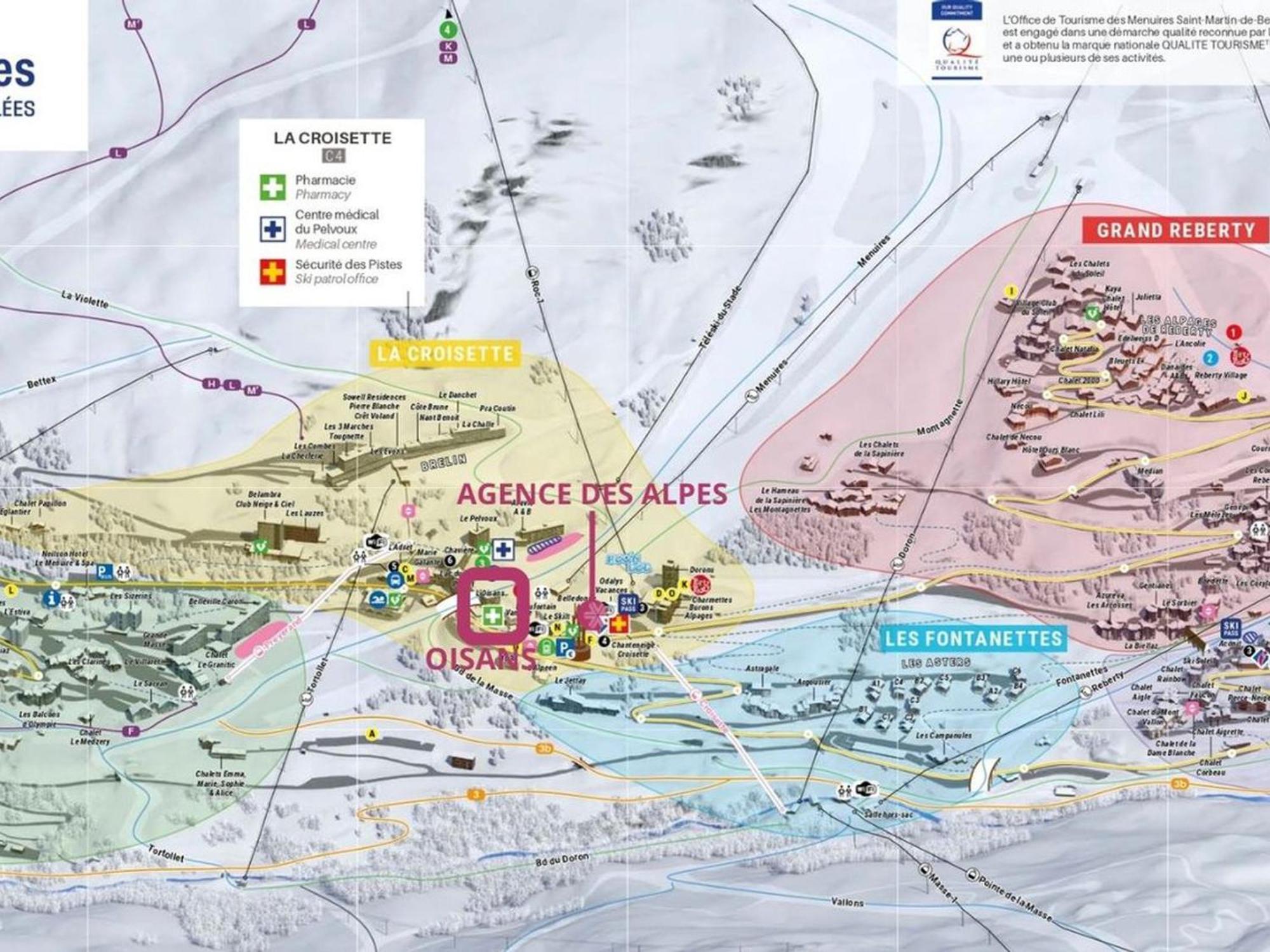 Studio Renove Pour 4, Ski Aux Pieds, La Croisette, Les Menuires - Fr-1-452-230 Saint-Martin-de-Belleville Eksteriør bilde